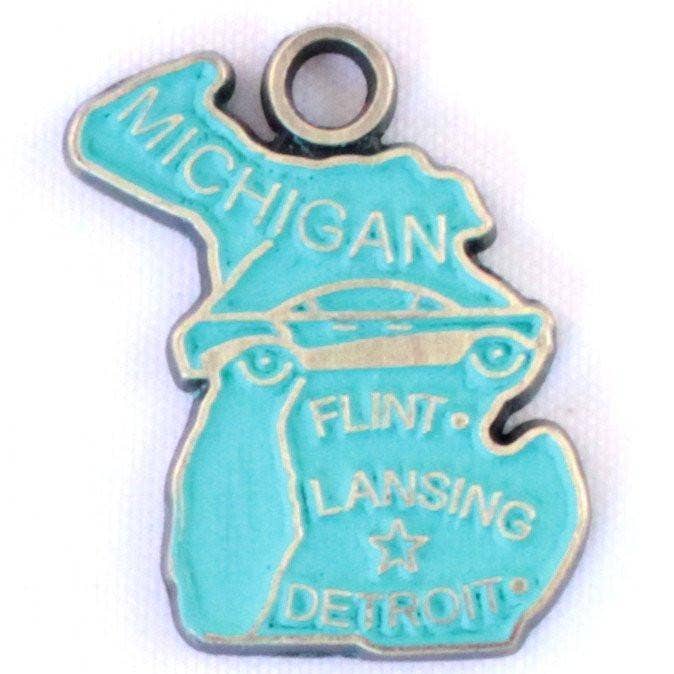 Gleeful Peacock - Wholesale Charm/Dangle Bracelet - Michigan State Charm Bracelet, Necklace, or Charm Only4