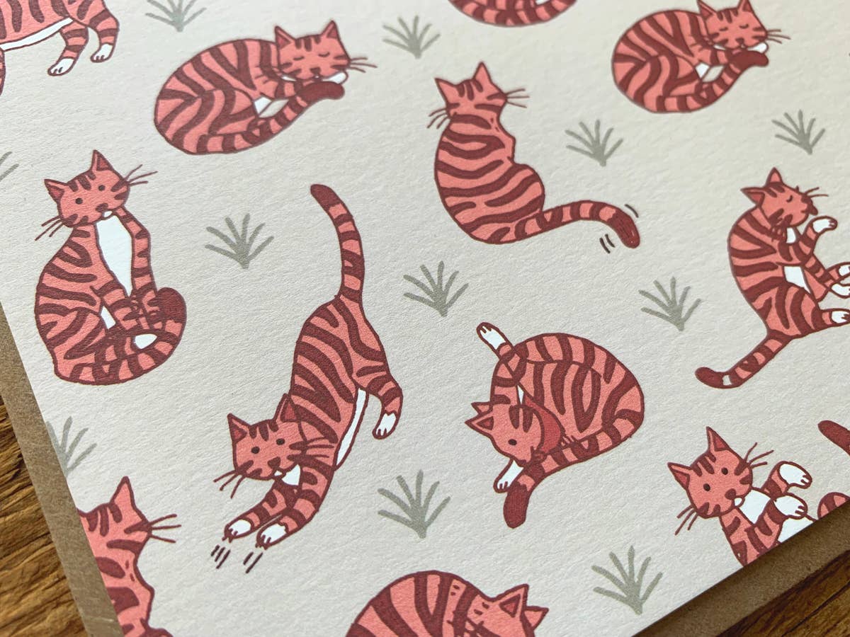 Noteworthy Paper & Press - Wholesale Everyday Greeting Card - Cat Pattern Card2