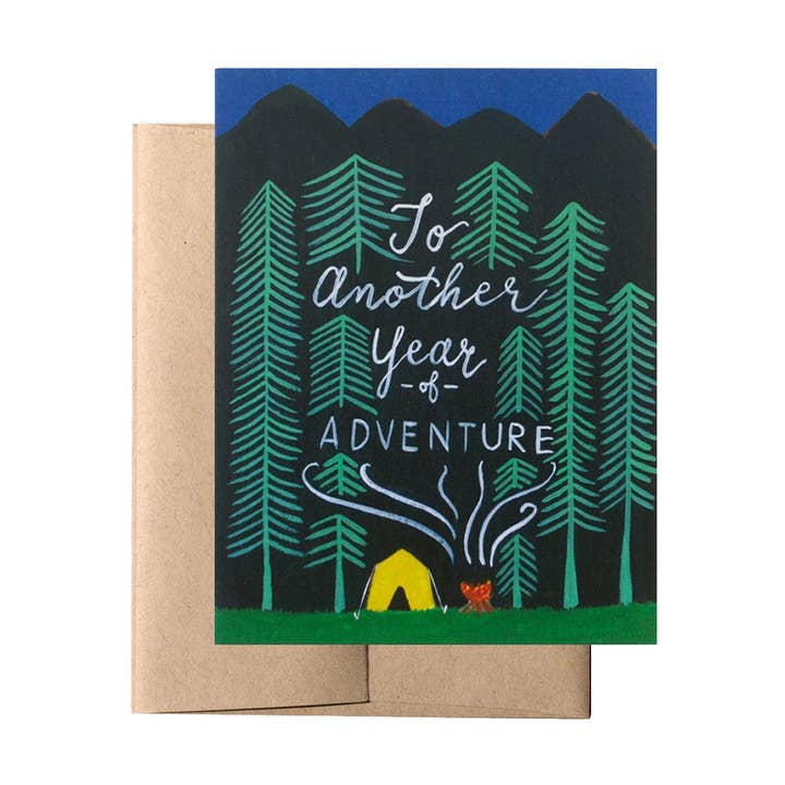 Adventurous Year Card, Anniversary Card, Valentine's Day for wholesale by Forage Paper Co.