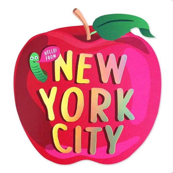 New York City Die Cut Greeting Card for wholesale by The Social Type