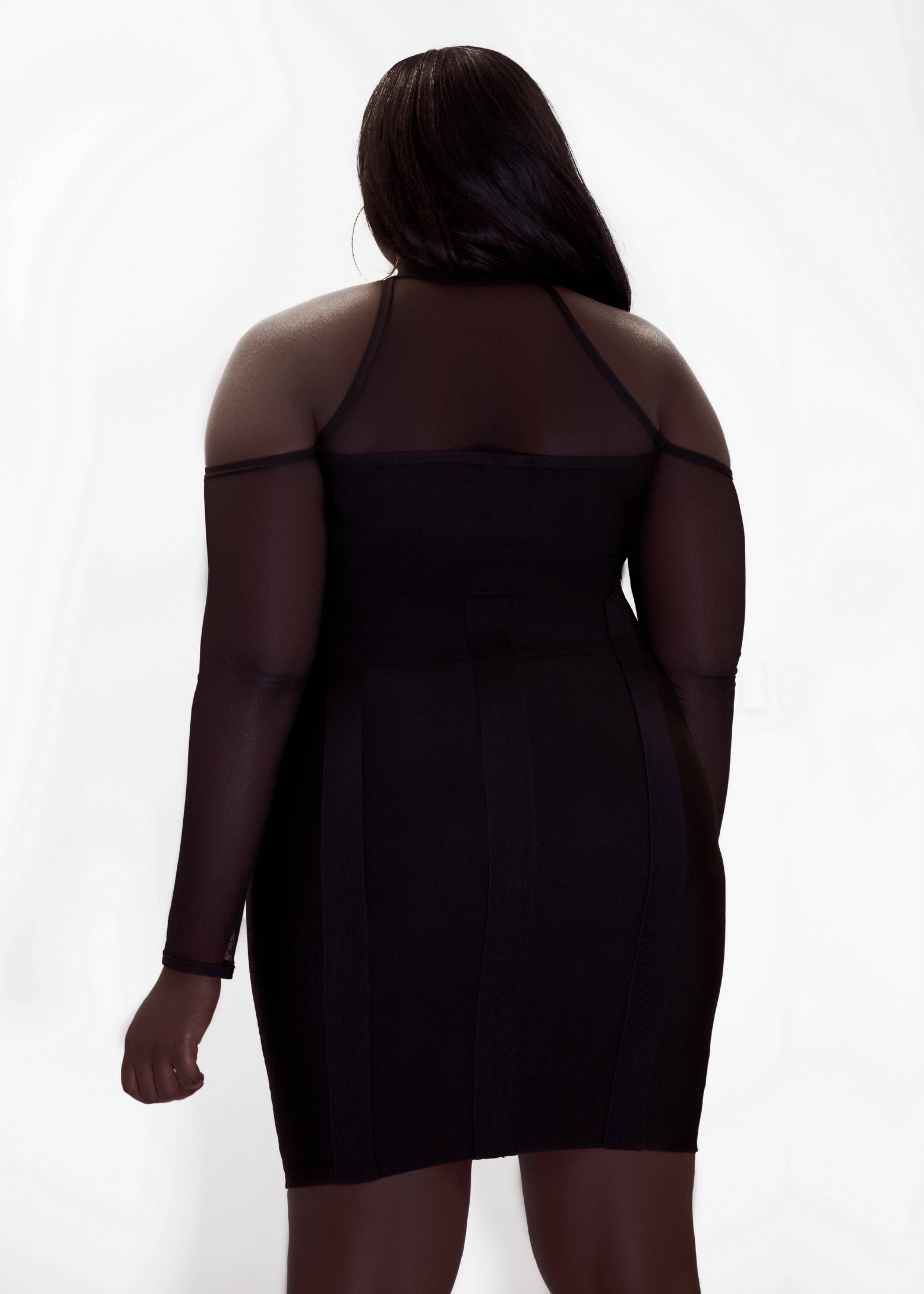 Majour Wholesale – Großhandel Kleid – Damen – Kleid aus Bombshell-Netzstoff1