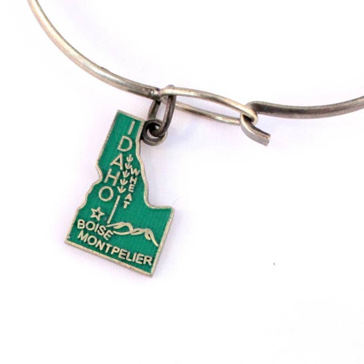 Idaho State Charm Bracelet, Necklace, or Charm Only for wholesale by Gleeful Peacock