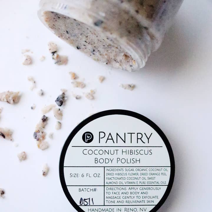 Pantry Products - Skin, Body, + Wellness - Wholesale Body Scrub/Exfoliant - Body Polish: Exfoliating Sugar Scrub - Valentine's Gift Idea