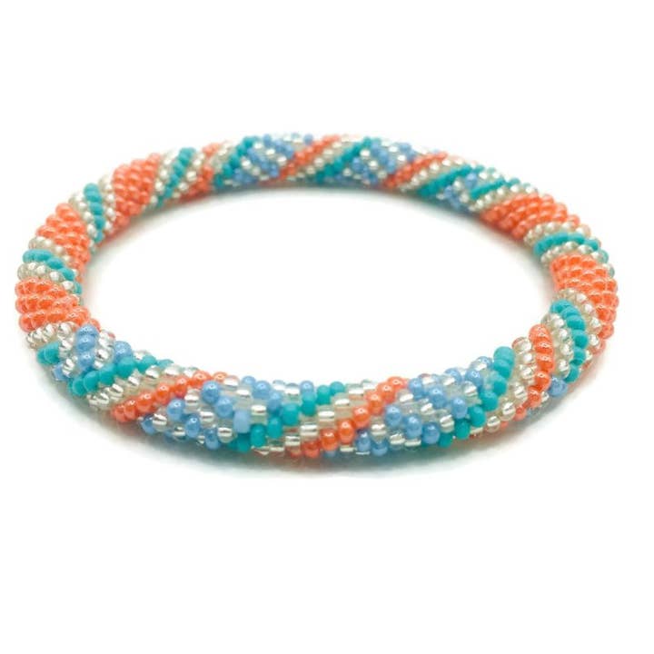 Laranja, azul e prata por atacado de Liftedhope Bracelets