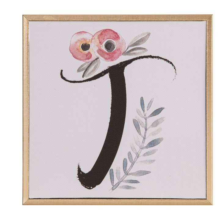 SALE Resin White Letter T Mini Canvas Art for wholesale by Totalee Gift