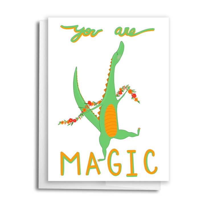 Carte You Are Magic, carte Dragon, Carte d'anniversaire Dragon pour la vente par Fox & Crow Paper co.