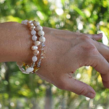 Champagne Medley 2-Strand Bracelet for wholesale on Faire2
