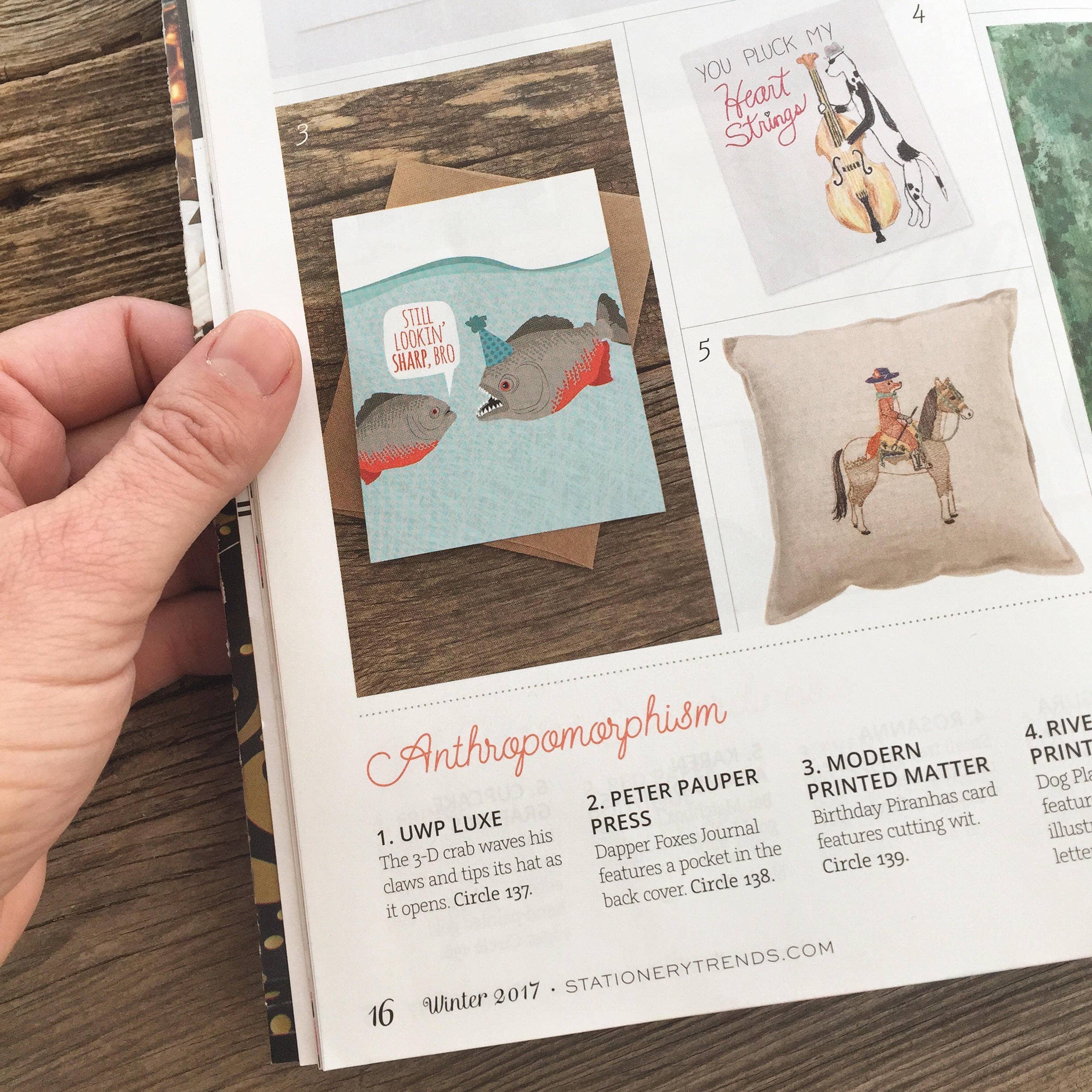 Modern Printed Matter – wholesale Birthday card – Lookin' Sharp Piranhas Birthday Card3