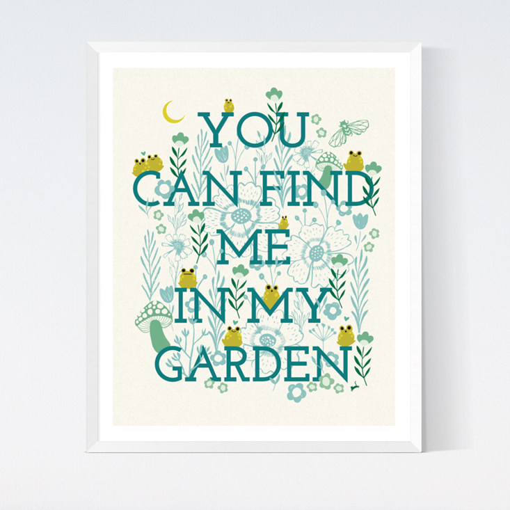 Craftedmoon - Wholesale Art Print - 5" x 7" In My Garden0