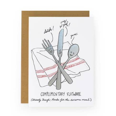 Couverts gratuits | Cartes de remerciement pour la vente par Wild Ink Press