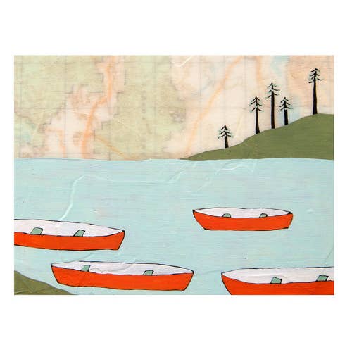 Rachel Austin – Großhandel Grußkarten für den Alltag – Canoes Karte1