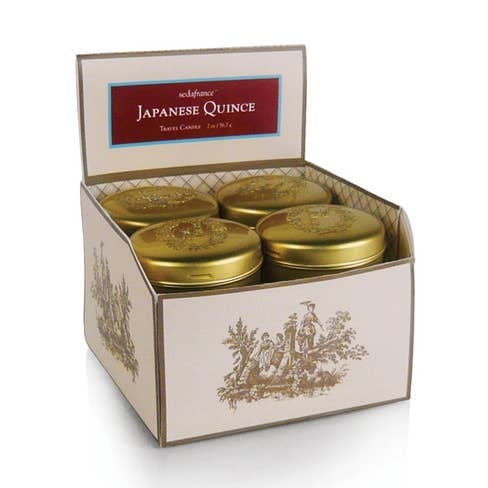 Seda France Candles – Großhandel Reisekerzen – Japanische Quitte Reise Zinnkerze0
