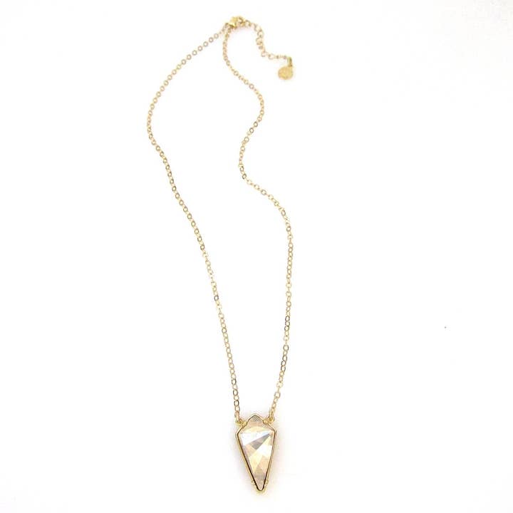 Florentine Collection Kite Pendant Necklace with Swarovski for wholesale by Jessica Elliot Jewelry