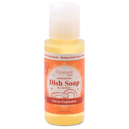 Travel Size / Amenity Dish Soap for wholesale by Opulent Blends | Bulk Refill for Waste Free Stores!