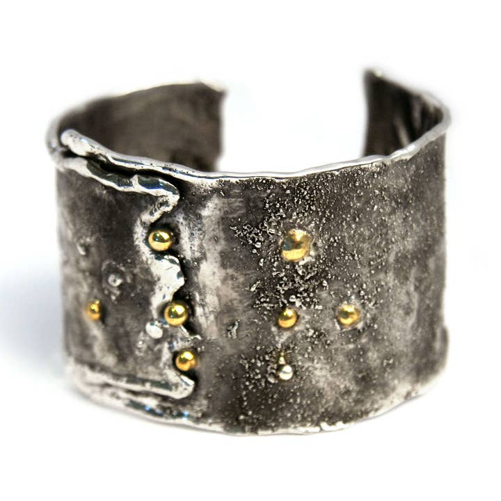 Reticulated Cuff - Granulated Accents for wholesale by Tamara Kelly Designs