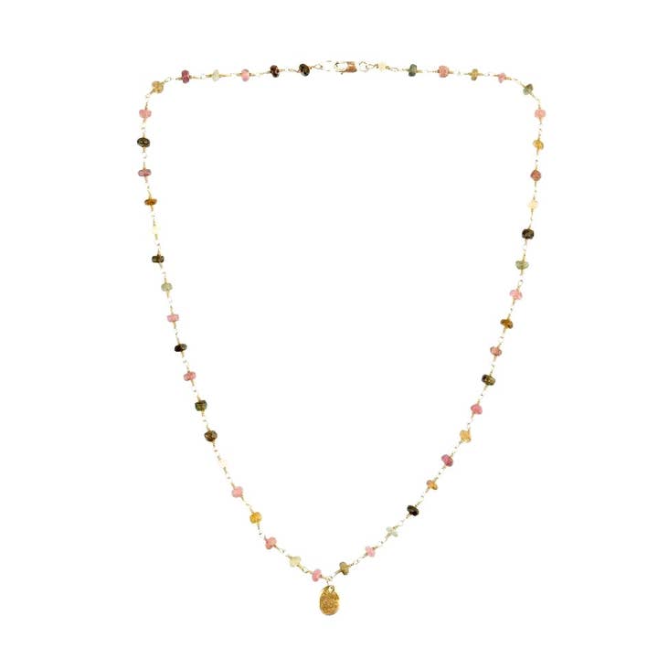 Collar de oro - Turmalina para venta al por mayor de Alicia Marilyn Designs