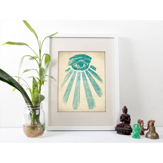 Impression « All Seeting Eye Art » 5 x 7 po pour la vente par The National Anthem