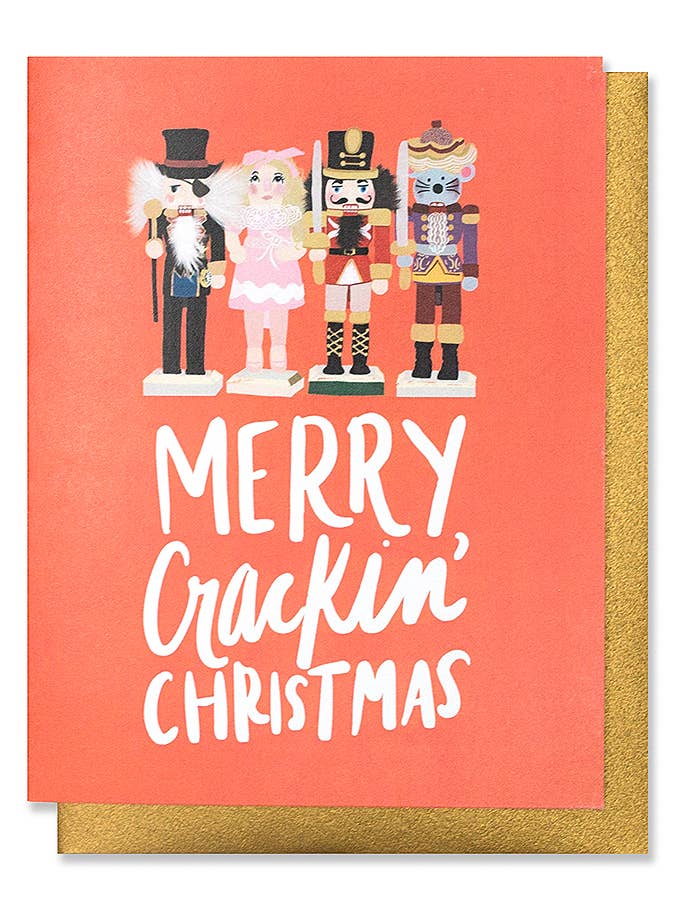 Crackin' Christmas Greeting Card for wholesale by Thimblepress