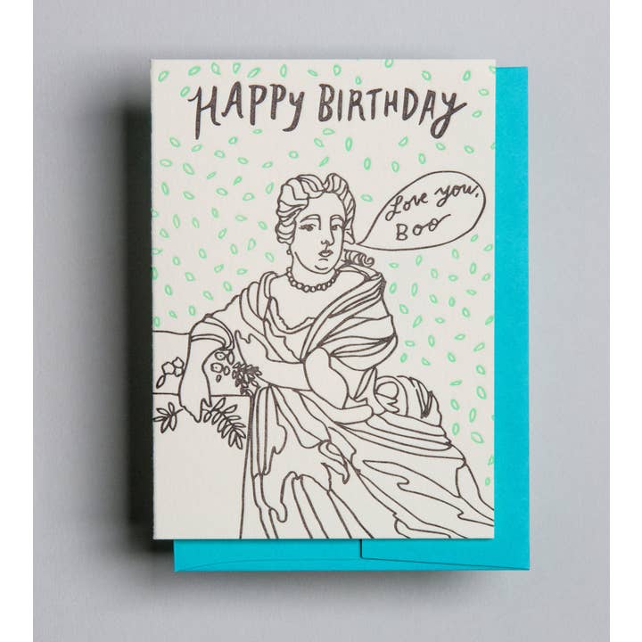 Wolf & Wren Press - Wholesale Birthday Card - Female Portrait Birthday2