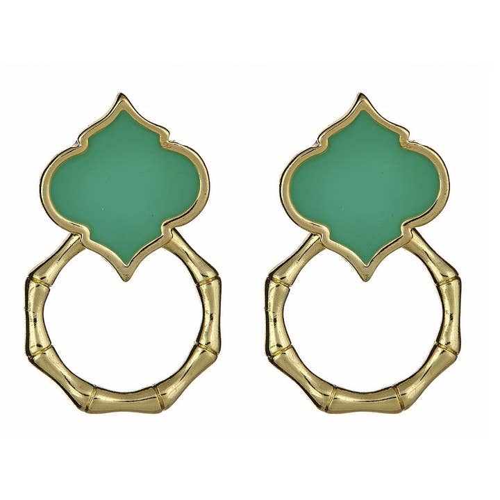 Bamboo Spade Earrings for wholesale by Fornash