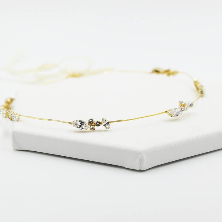 Tiny Art Deco - Corona a grappolo Swarovski, fascia, copricapo per la vendita all'ingrosso da parte di Acute Designs