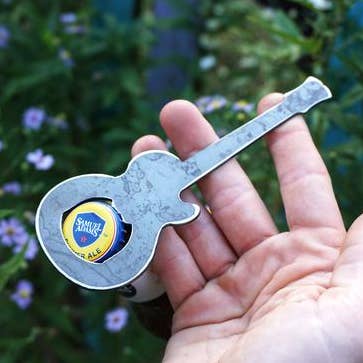 Les Paul Electric Guitar Rustic Bottle Opener for wholesale by BE Creations & Designs, Inc.