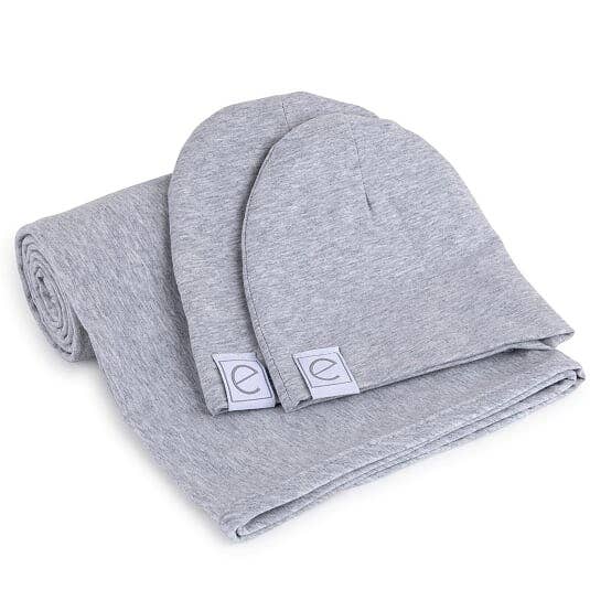 Ely’s & Co. - Wholesale Swaddle Set - Baby - Jersey Swaddle Blankets with 2 Baby Hats (variations)6