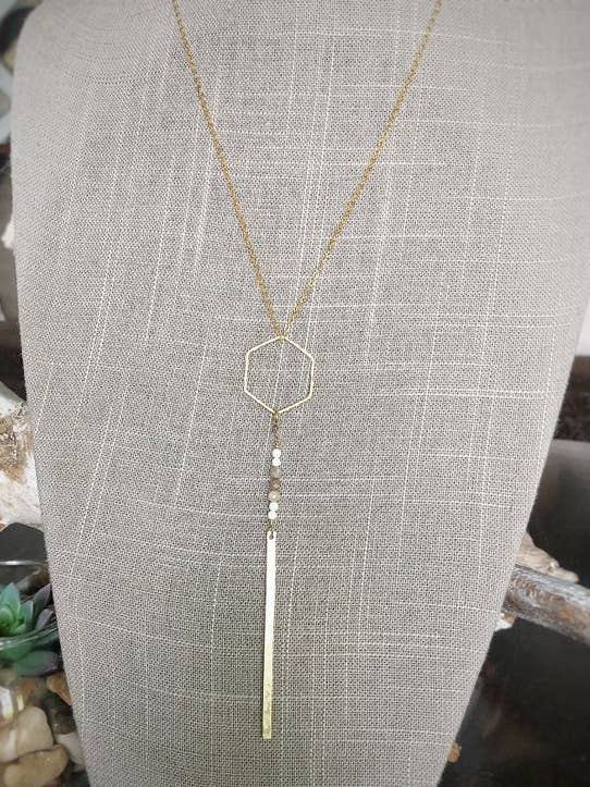 Collar Temporada de Cambio - Jaspe de hoja diminuta para venta al por mayor de Fearless Memories Jewelry