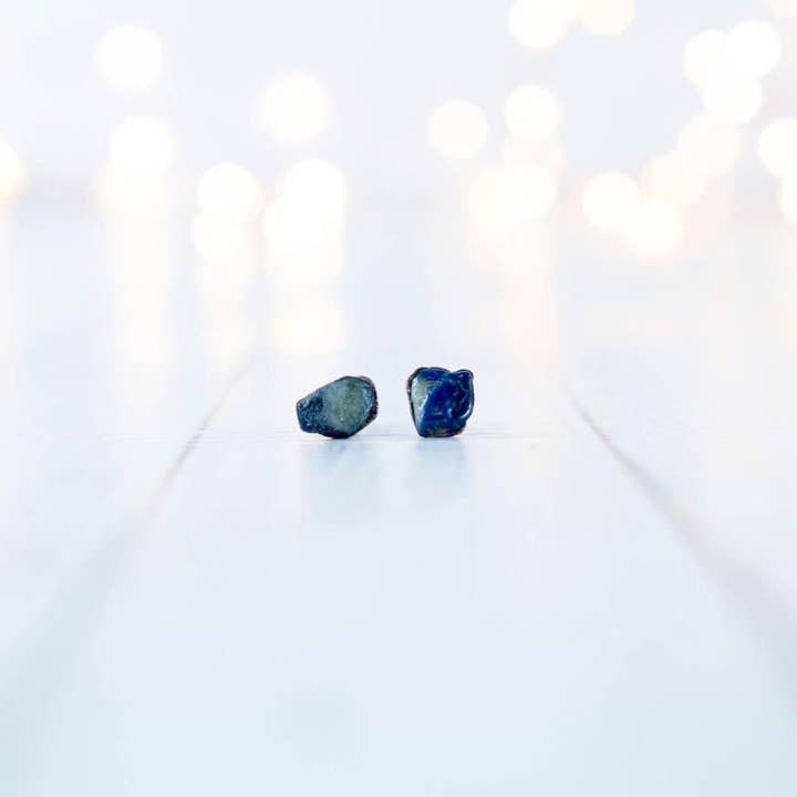 Blue Sapphire Earrings for wholesale by HAWKHOUSE