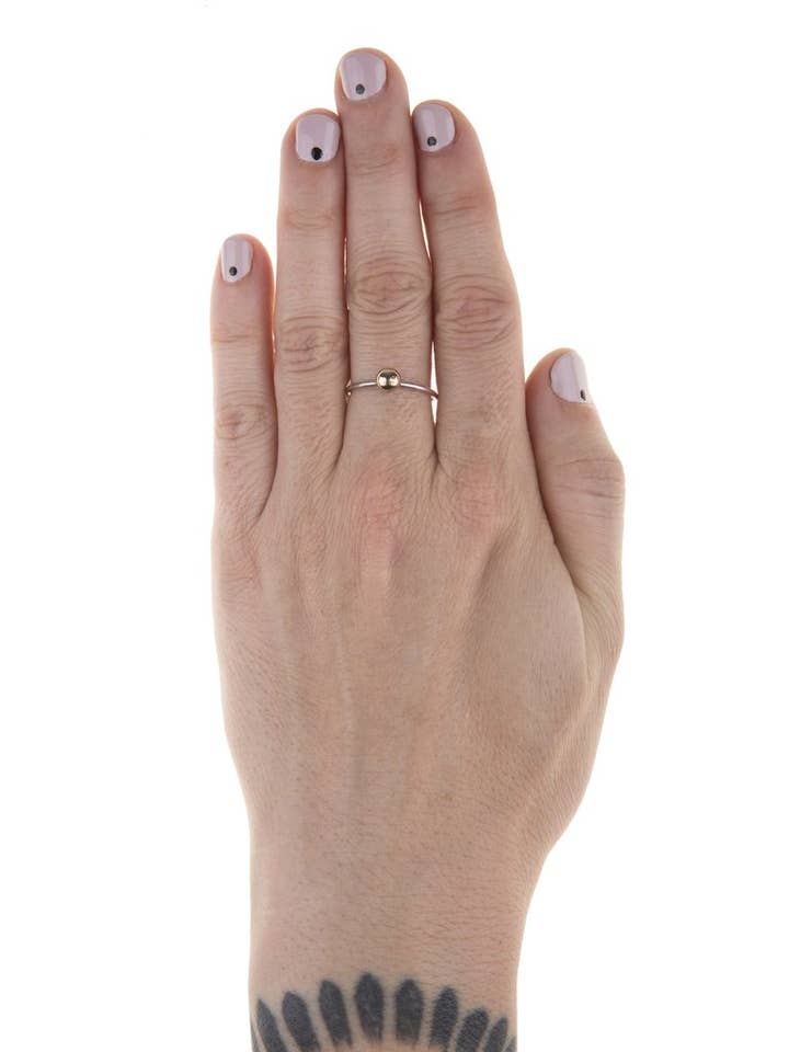 Orbital Stack Rings - Shiny Bronze Pebble for wholesale by Union Studio Metals