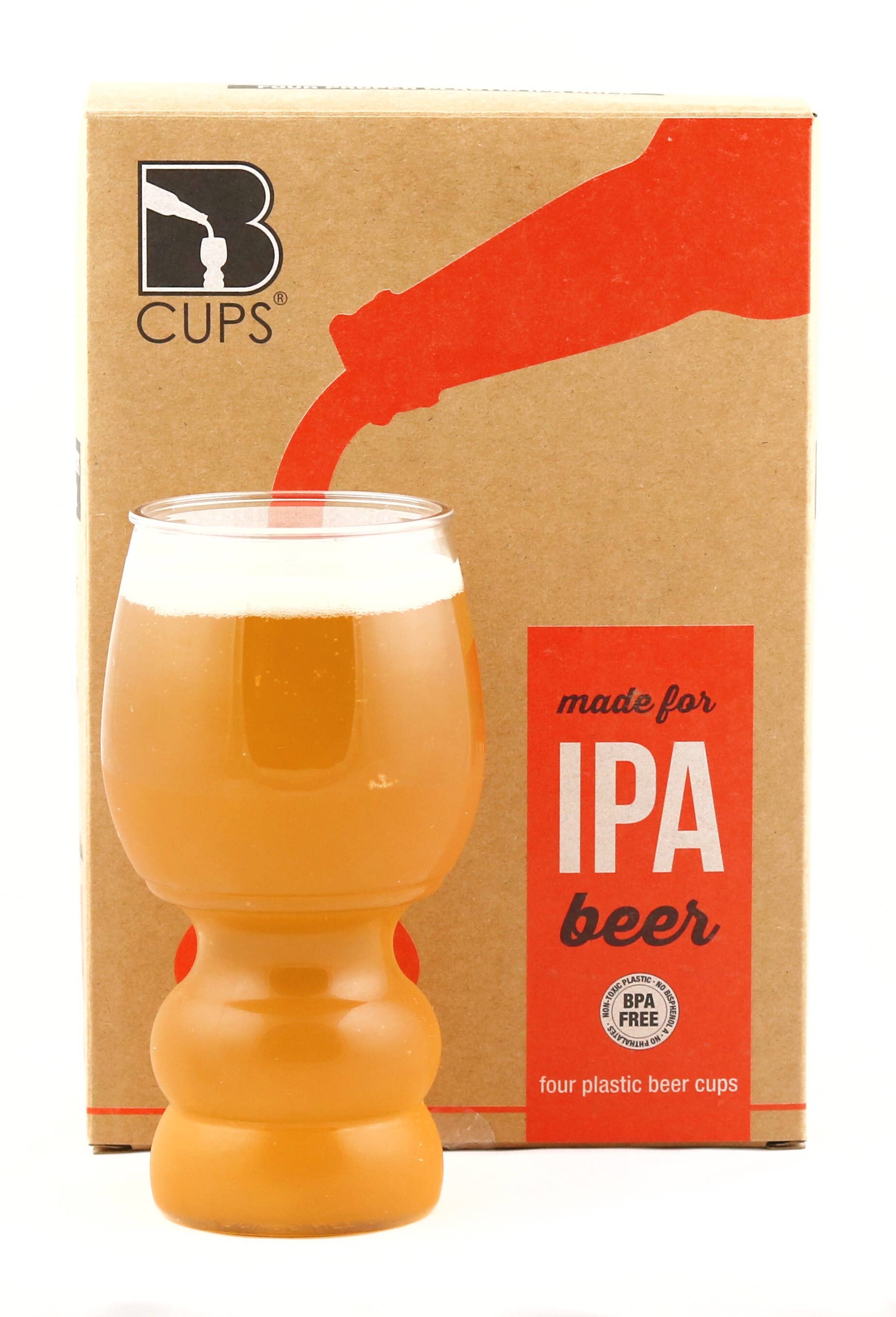 Fermented Reality - Wholesale Beer Glass/Mug - B Cups® - 17oz Outdoor IPA Cups 4pk - Top Seller!1