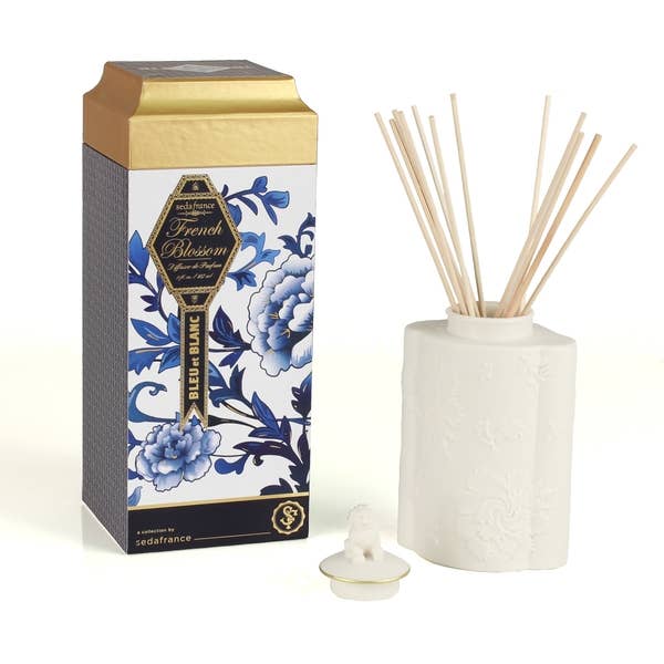 French Blossom Bleu et Blanc Diffuseur for wholesale by Seda France Candles