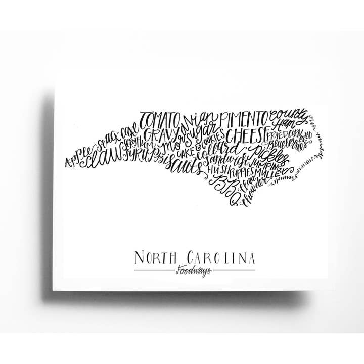 Stately Made - Wholesale Art print - North Carolina Foodways Print1