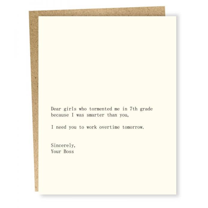 #251: Girls / Boss Card for wholesale by Sapling Press