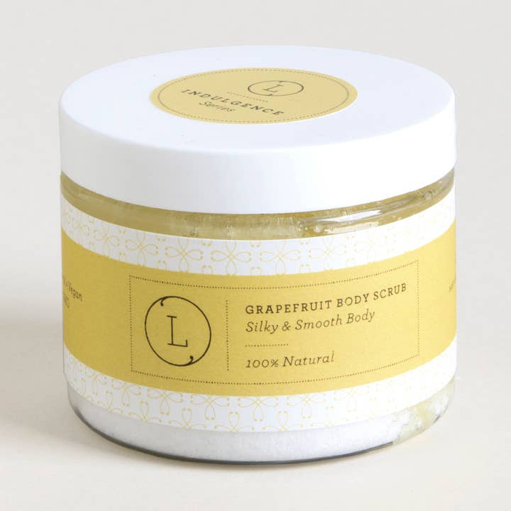 Body Salt Scrub-Grapefruit scented-100% Natural Salts & Oils for wholesale by Lizush