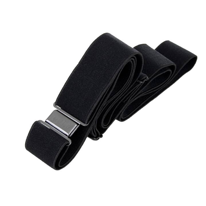 Flat, No Bulk Black Fabric Belt for wholesale by isABelt Ltd.