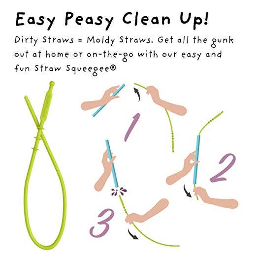 Assorted Color 8.25 Long Slender Reusable Silicone Straws for wholesale on Faire2