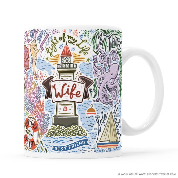 Wife Mug for wholesale by Kathy Weller Art+Ideas