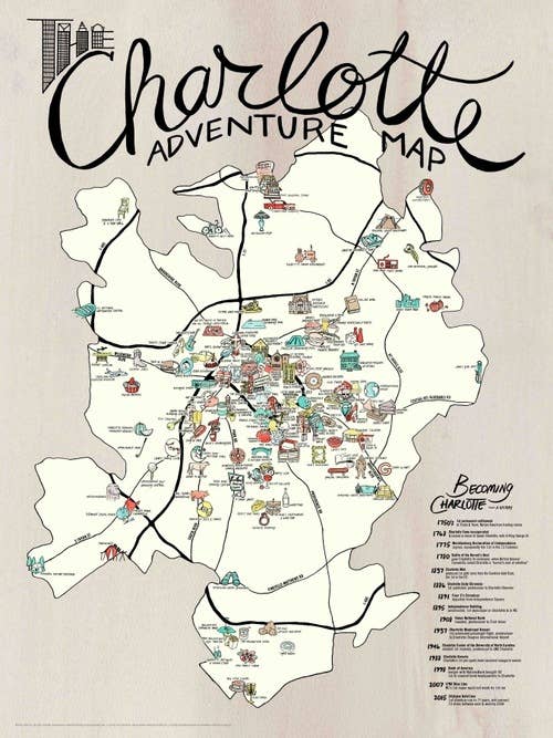 EDIA Maps - Wholesale Map - Charlotte Adventure Map - 2nd Edition1
