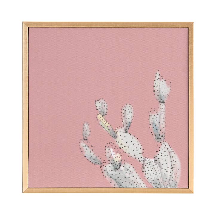 SALE Resin Multicolor Cactus Mini Canvas Art for wholesale by Totalee Gift
