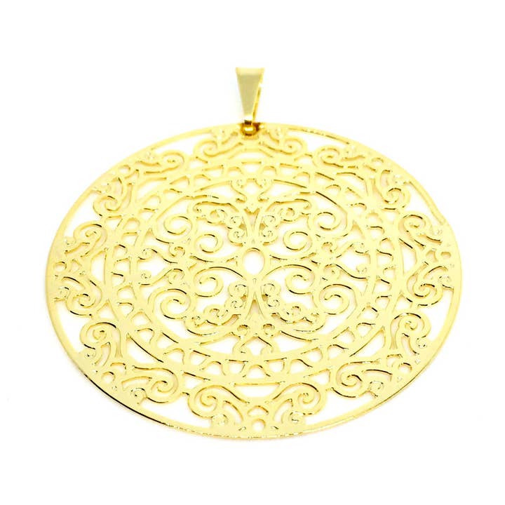 18KGL Redondo Chileno Pendant for wholesale by Donna Italiana