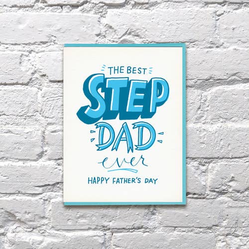 Step Dad Father's Day Card for wholesale by Bench Pressed