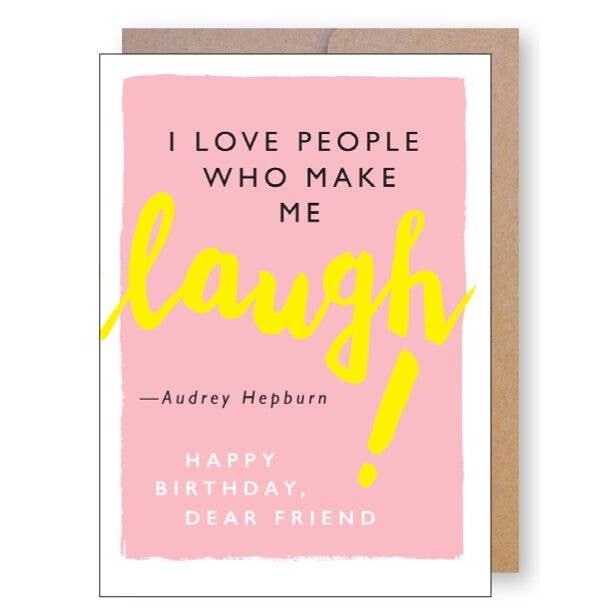 Laugh Birthday for wholesale by J.Falkner Cards