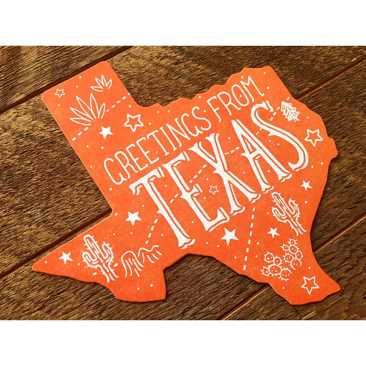 Noteworthy Paper & Press - Wholesale Postcard - Texas State Postcard3