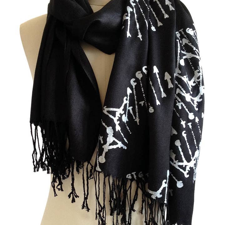 DNA Pashmina Scarf for wholesale by Cyberoptix Tie Lab