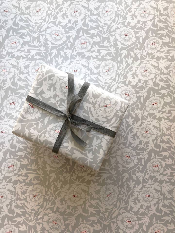 Korean Vase Gift Wrap | Single Sheet for wholesale by Wild Ink Press