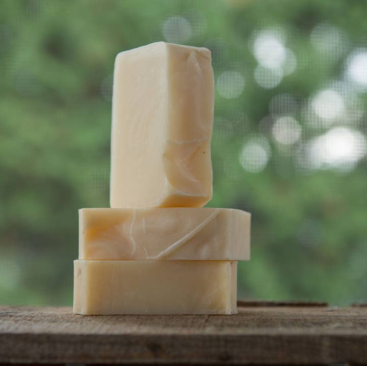 Naturlig vit tvål -allergivänliga, doftfri och färgämne för wholesale av Falls River Soap Company