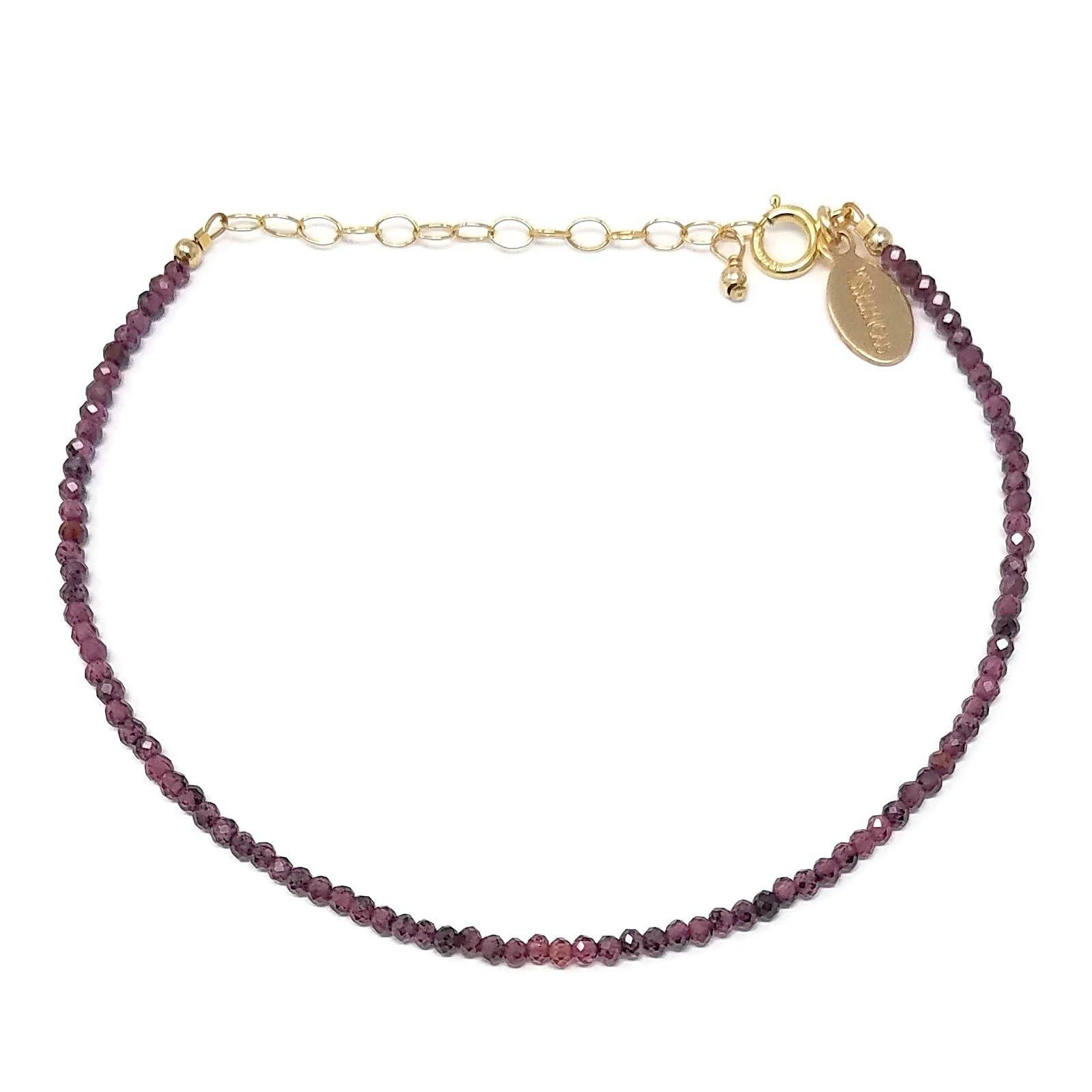 MissElenious Jewelry - Wholesale Beaded Bracelet - Garnet Beaded Bracelet3