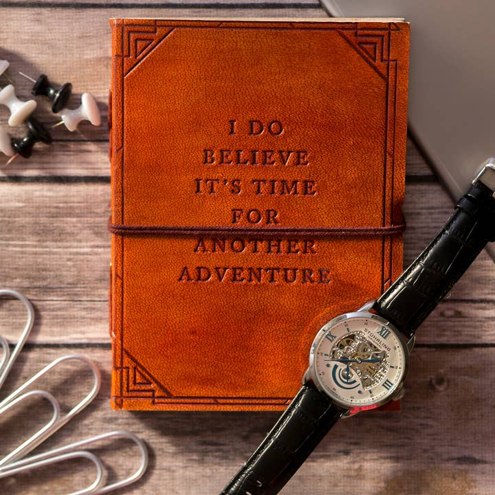 Soothi | Containers Of Creativity - Wholesale Journal/Diary - Another Adventure Quote Leather Journal - 5x7 Brown6