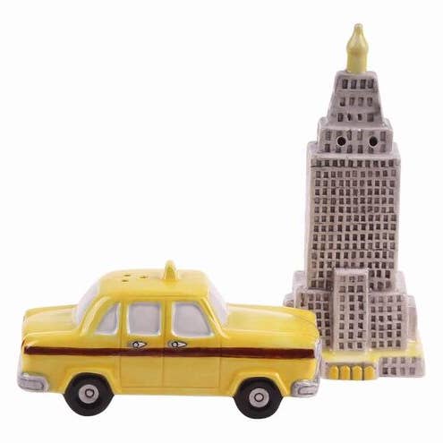 City Salt and Pepper Set for wholesale by Blue Sky Clayworks